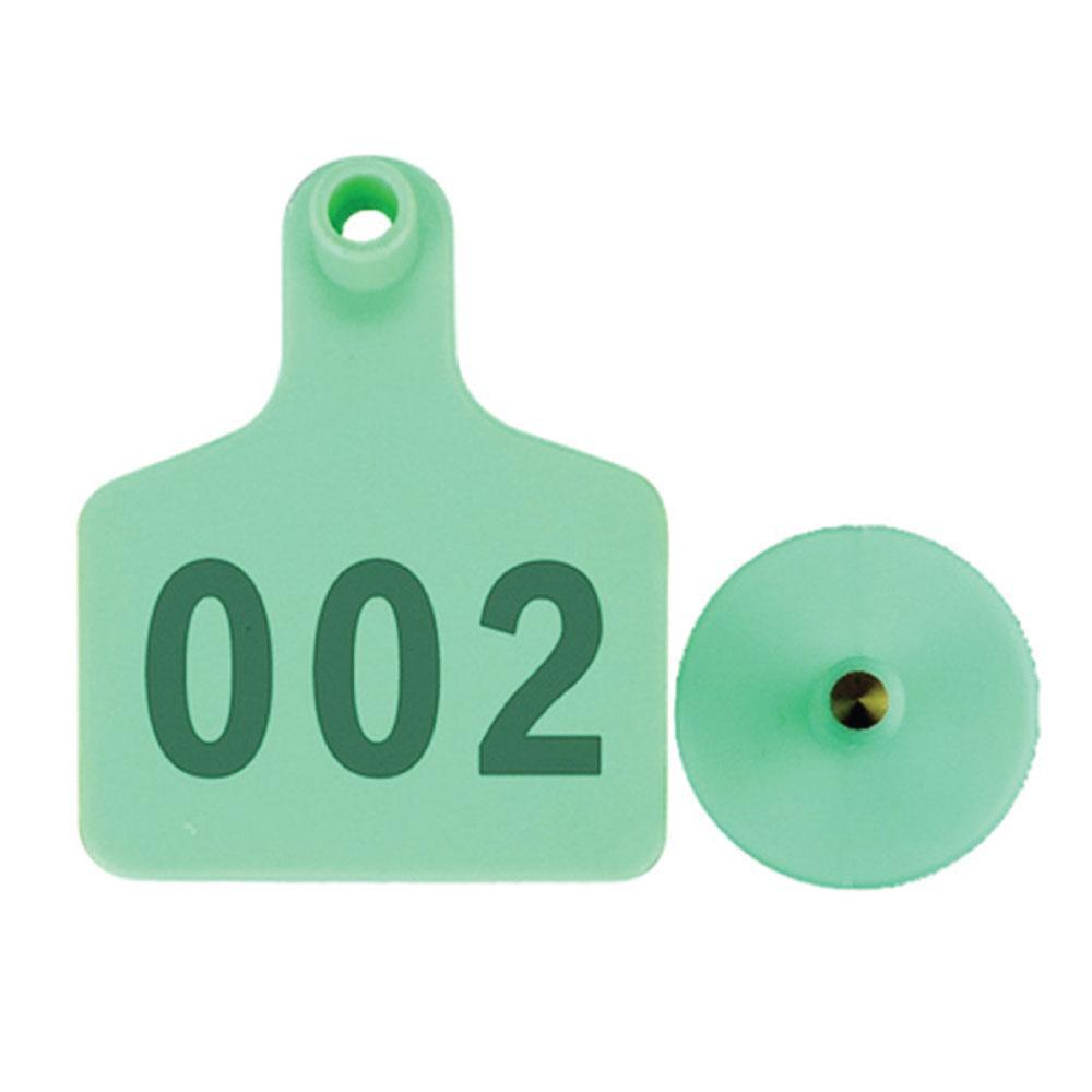 #001-100 Cattle Ear Tag Set - Green