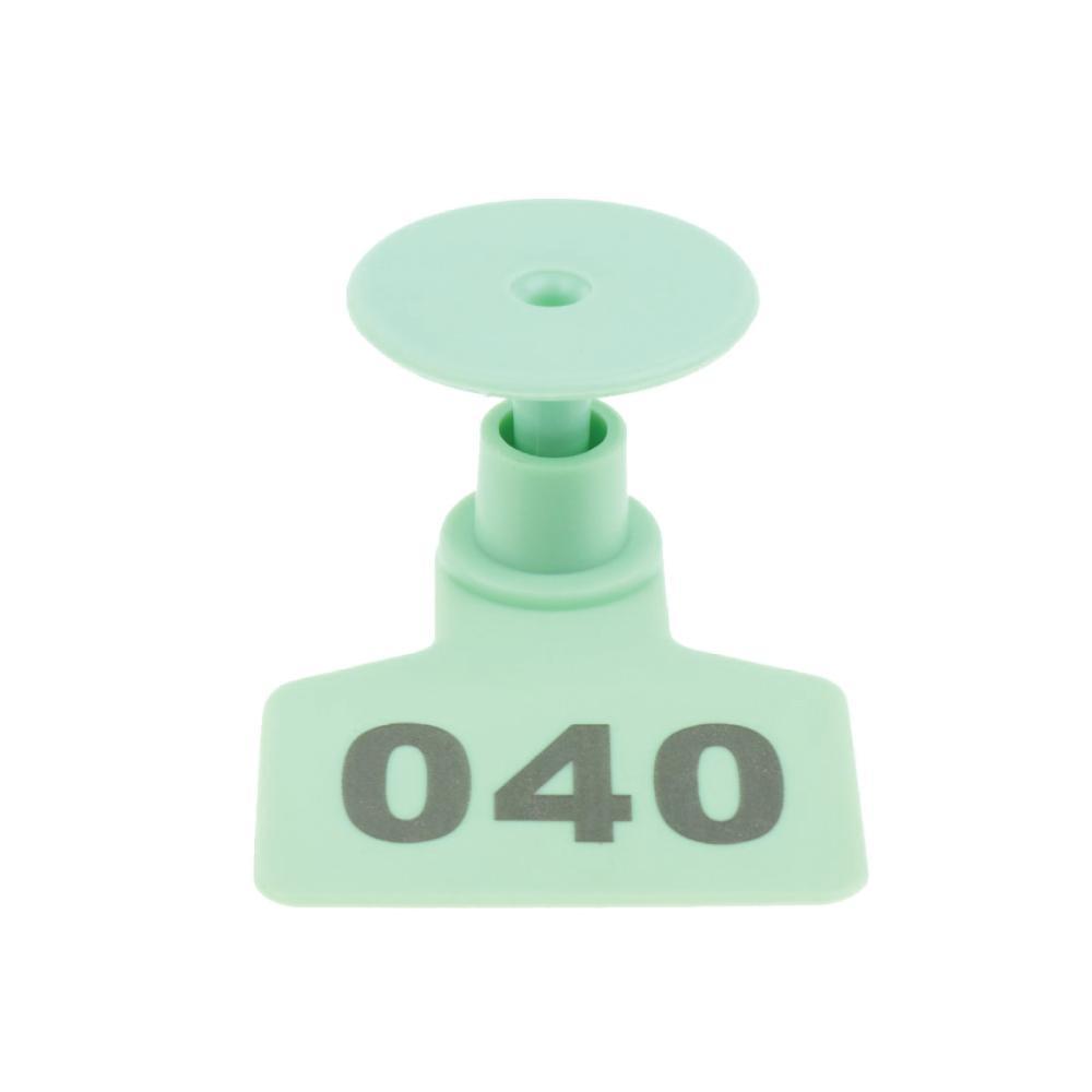 #001-100 Cattle Ear Tag Set - Green