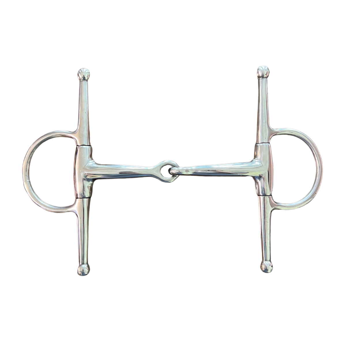 Stainless Steel Full Cheek Eggbutt Snaffle Bit
