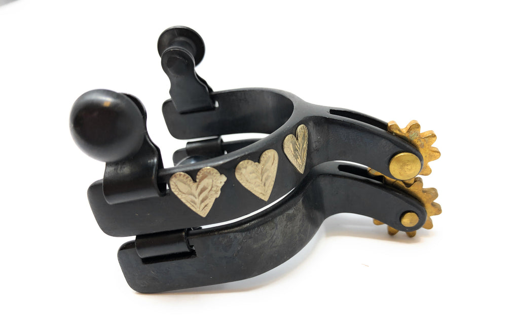 AJ Tack Baby Three Hearts Spurs & Spur Straps