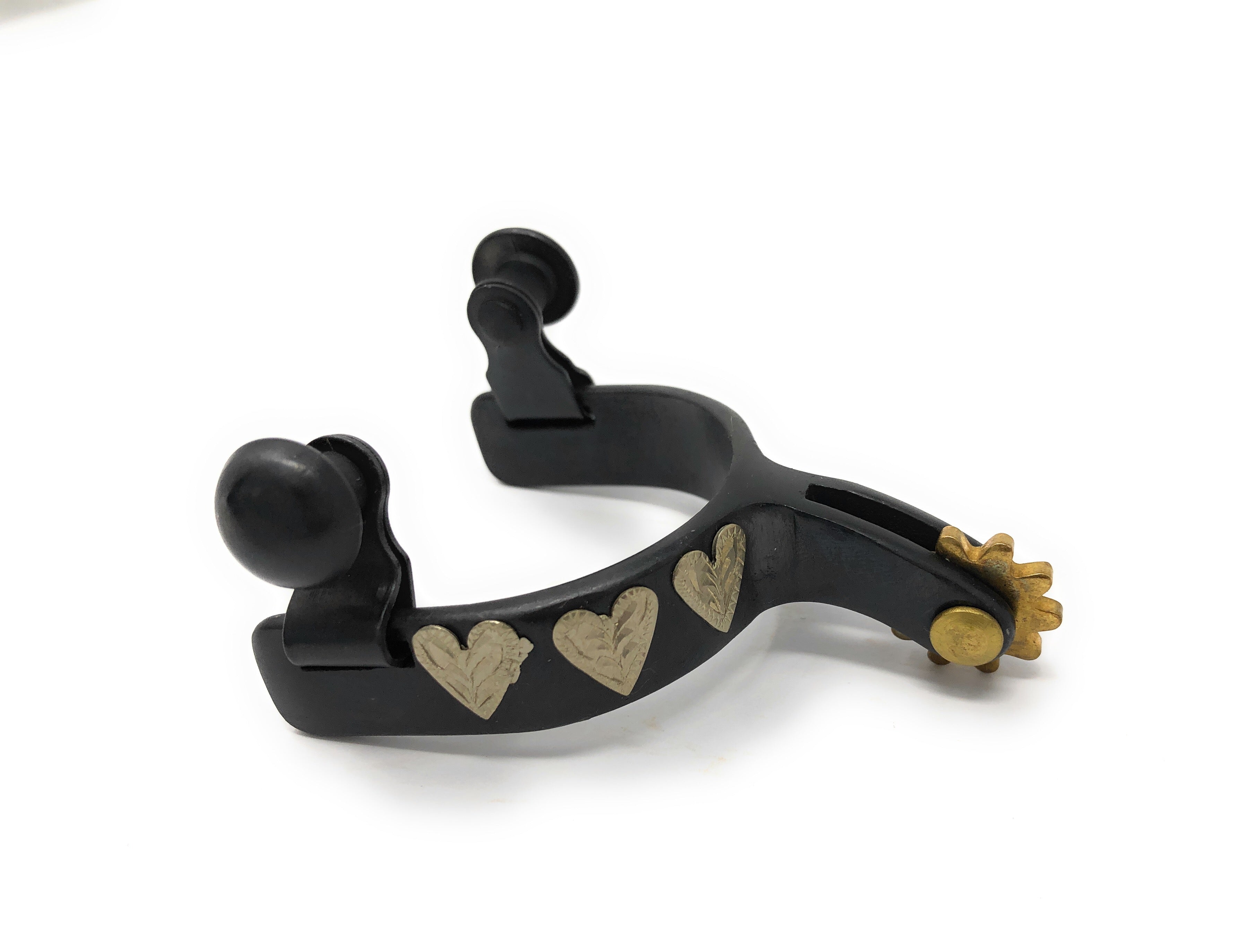 AJ Tack Baby Three Hearts Spurs & Spur Straps