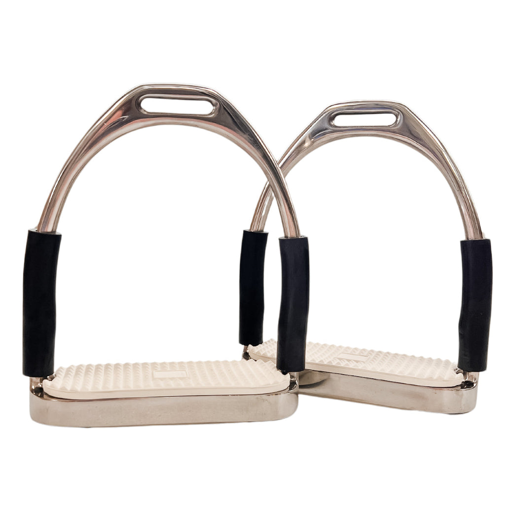 Jointed Flex Stirrup Irons - Black