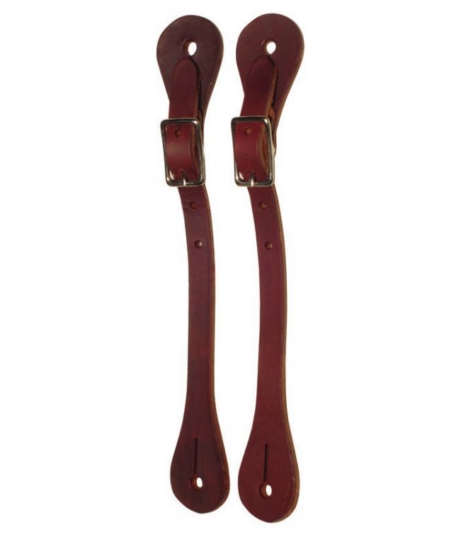 AJ Tack Men's Antique Brown Team Roping Spur Set